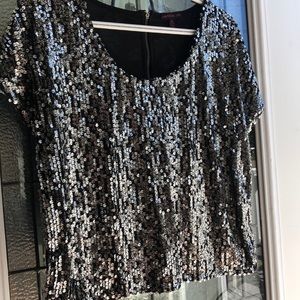 Material girl sparkly shirt !